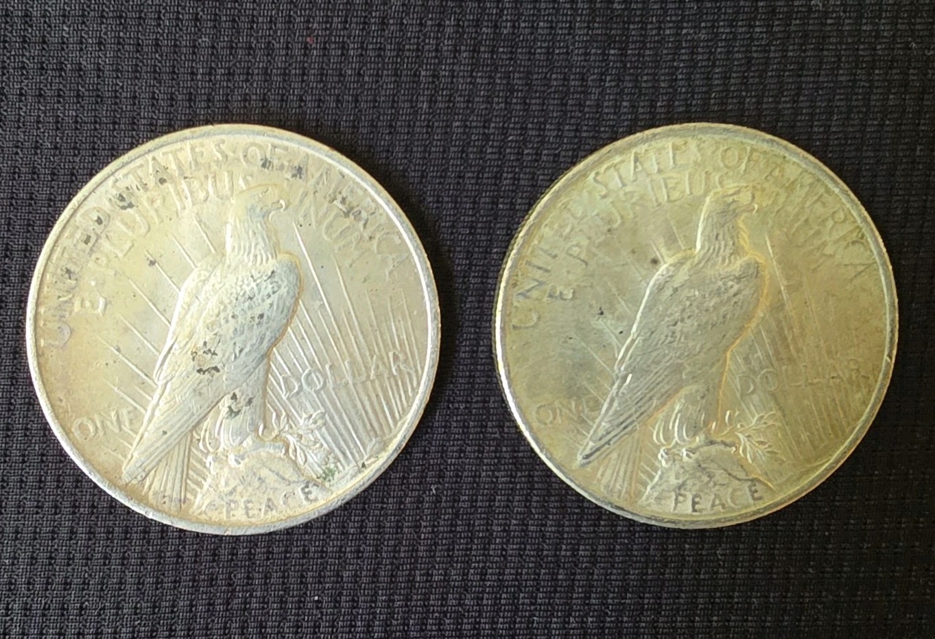 1924 & 1923 Silver Peace Dollars