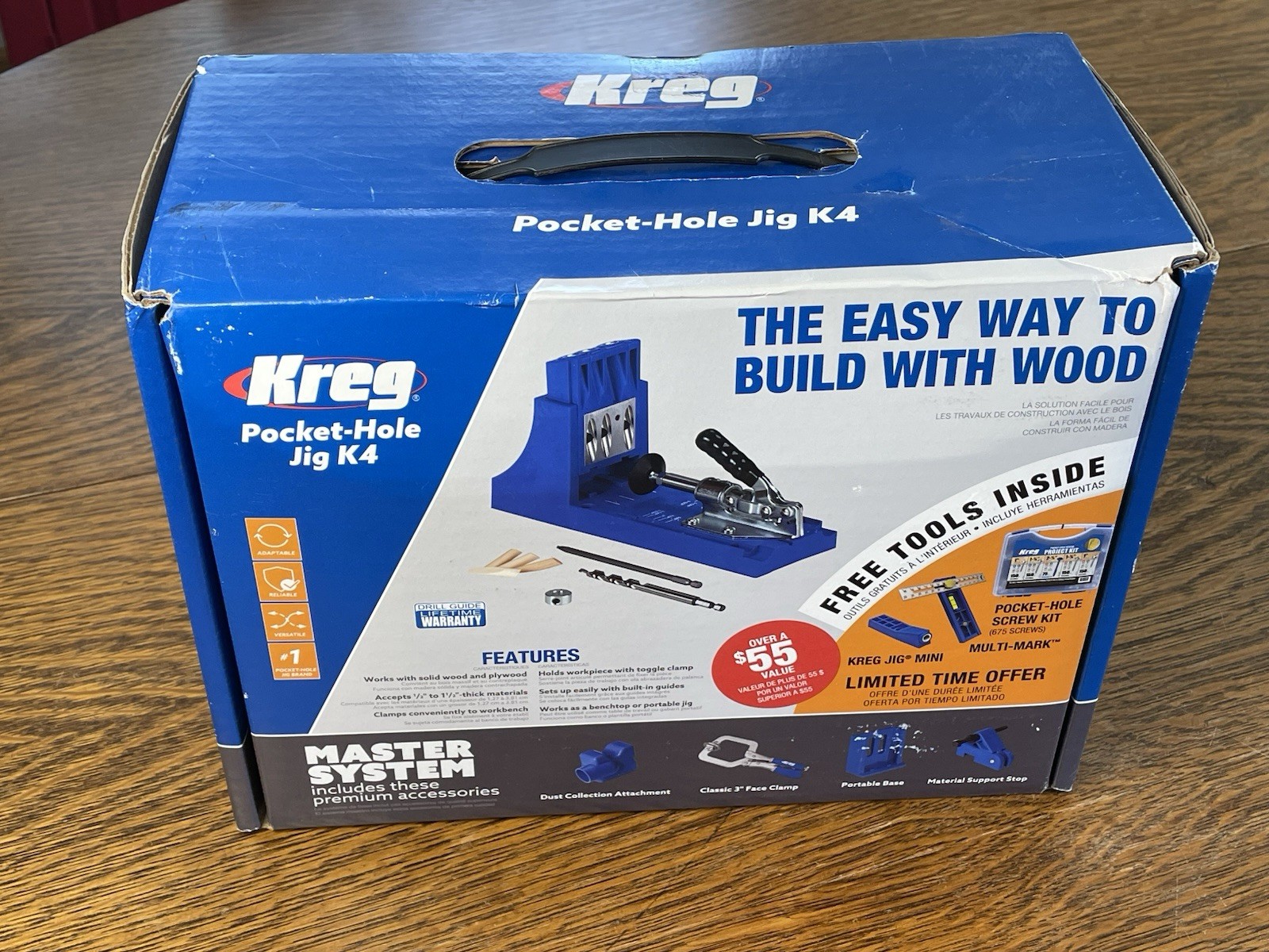 Kreg K4MS Jig Master System BONUS FREE TOOLS Mini Jig, Screw Kit, MULTI-MARK