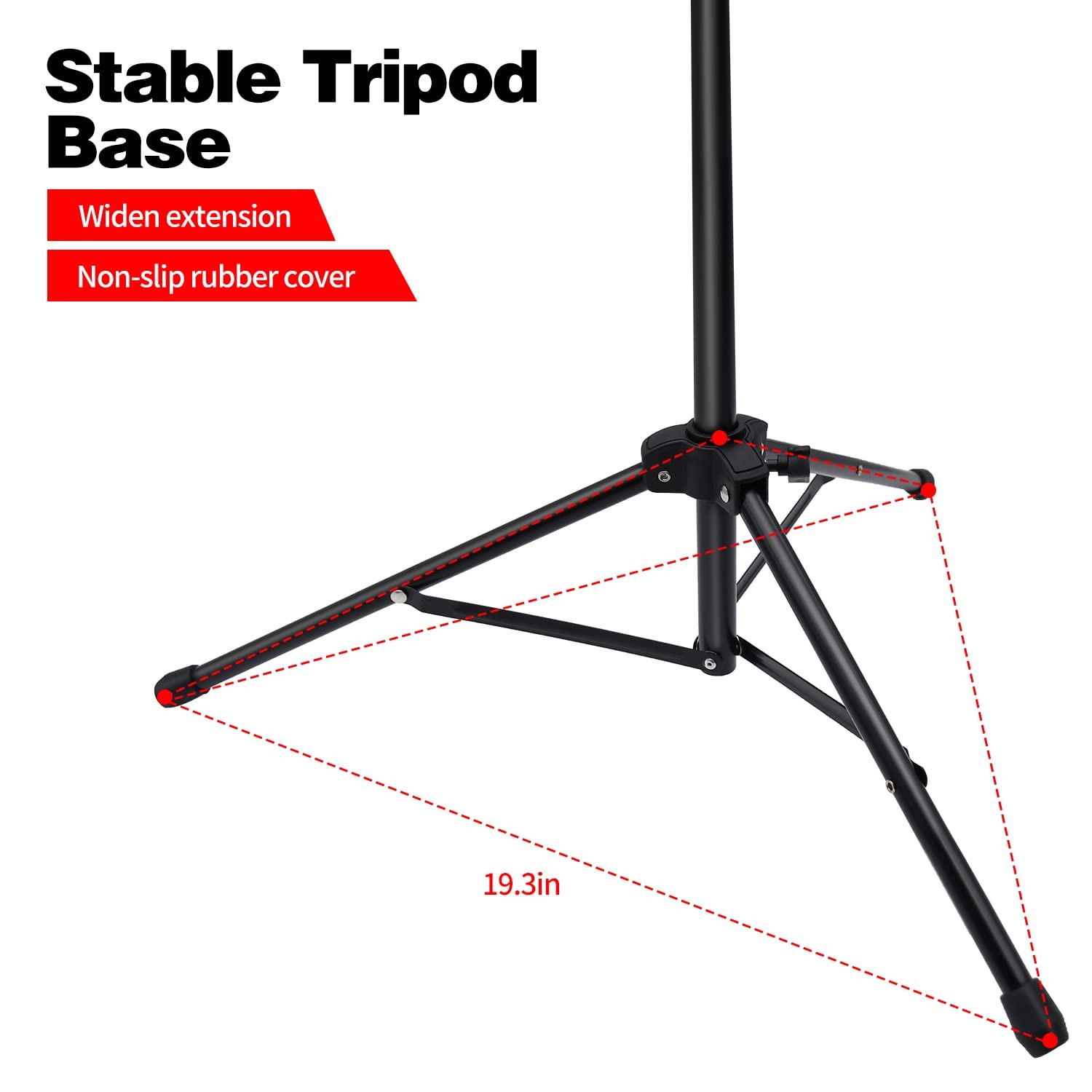 Mdvora 1/2/3 Pack Sheet Music Stand, with Standard Version, 1 pack black