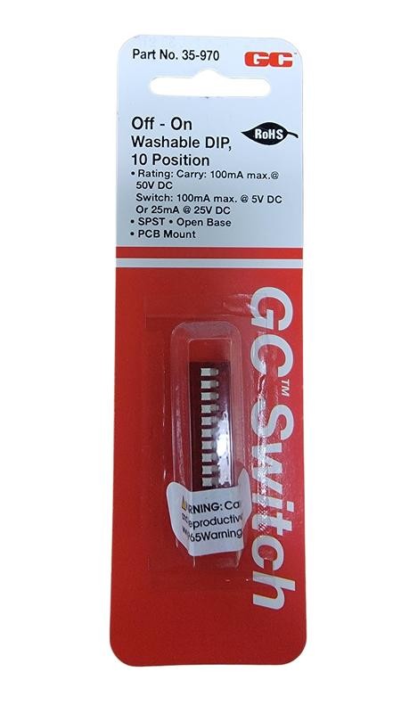 DIP Switch 10 Position