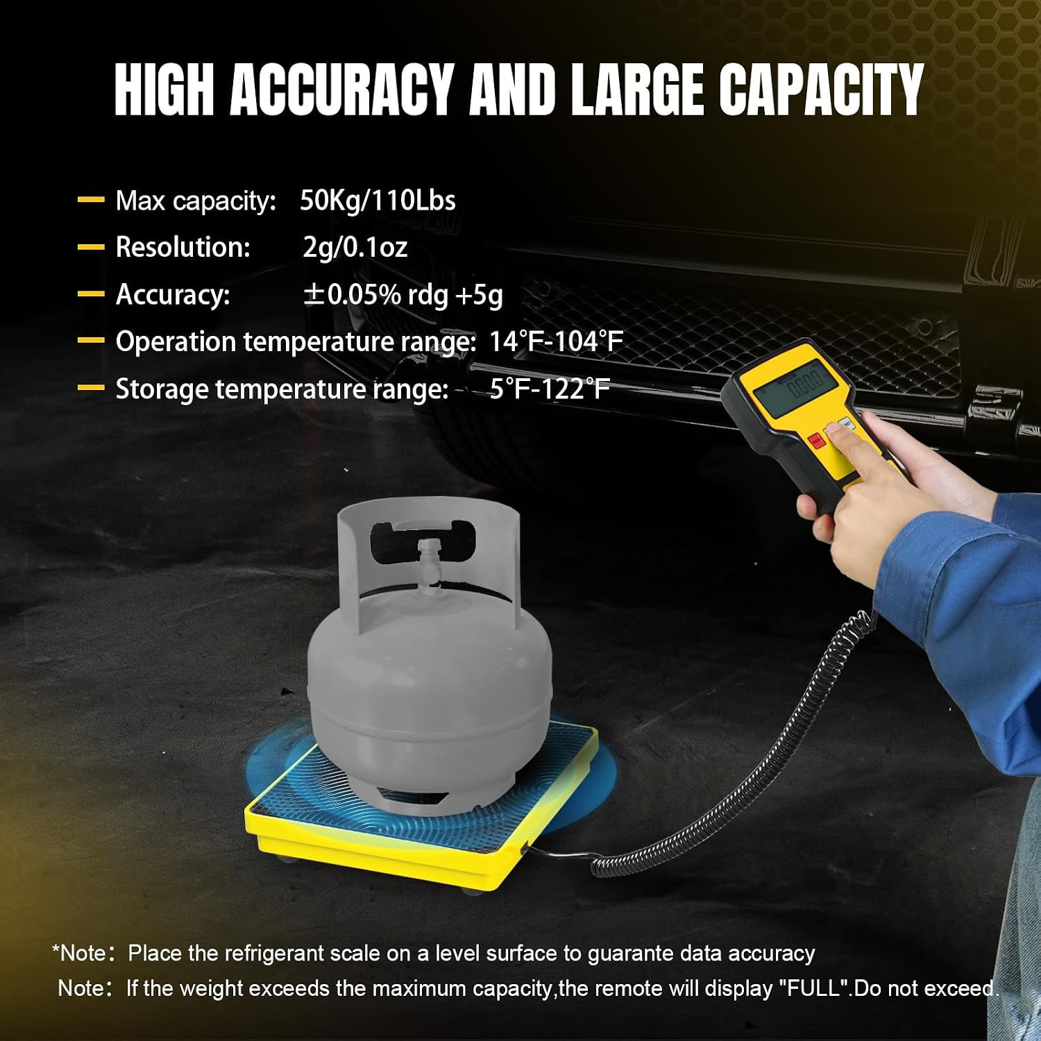 Refrigerant Scale 110 LBS HVAC Freon Scale High Precision Electronic Refrigerant