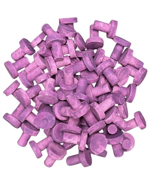 Frag Plugs for Coral, 100% Safe Ceramic, 100 pack, 3/4" - Coralline Purple