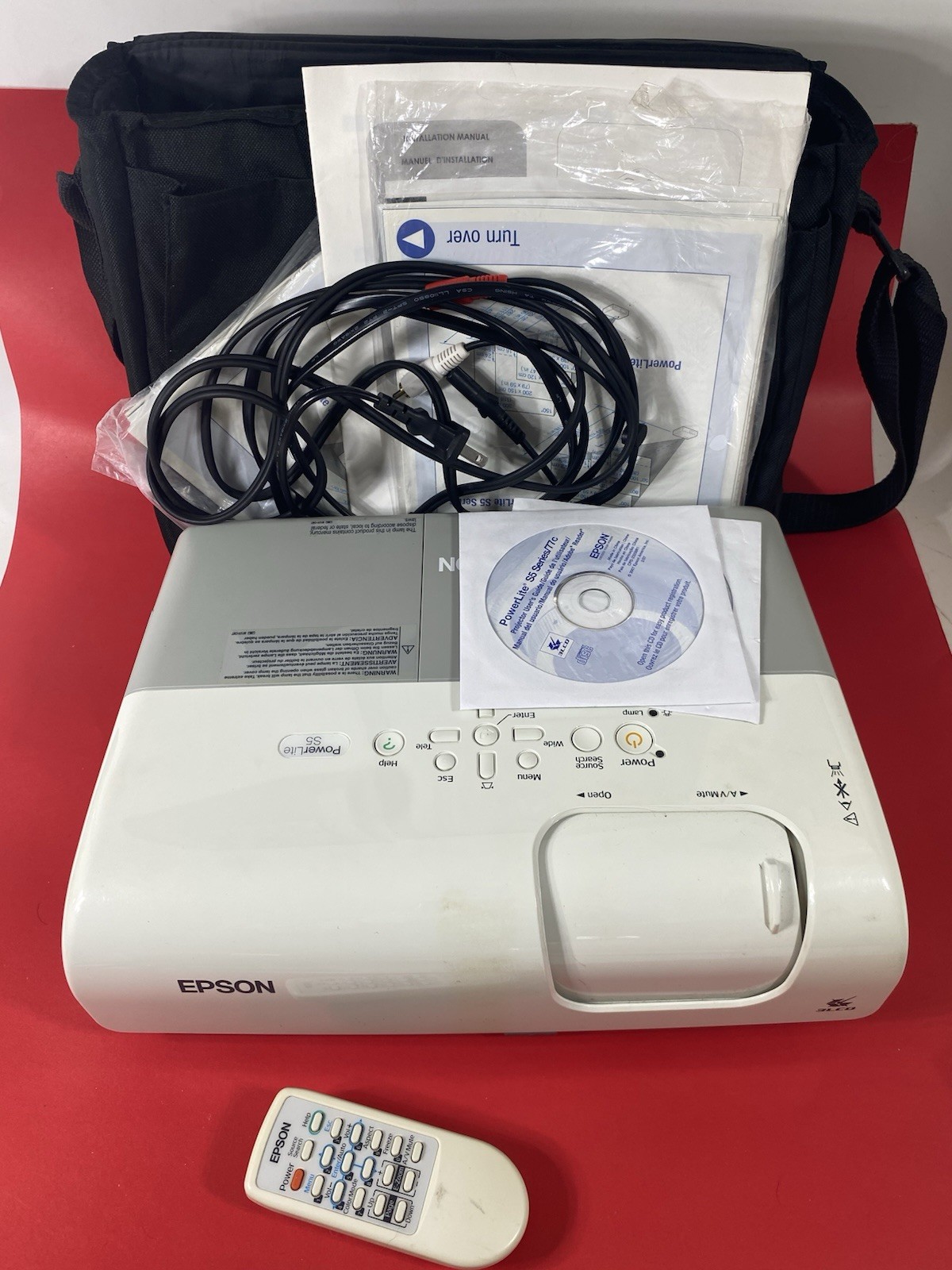 Epson PowerLite S5 LCD Projector - USED Very Little Excellent