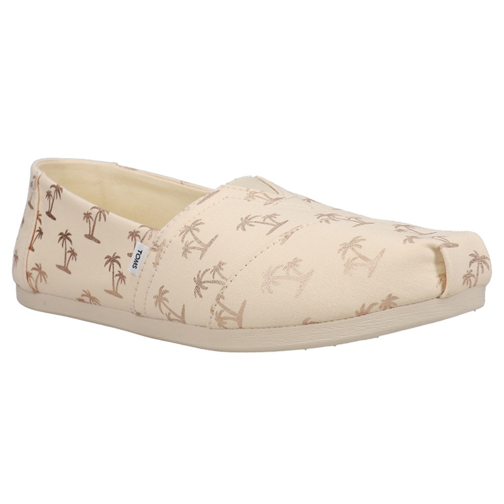 TOMS Alpargata Slip On Womens Beige Flats Casual 10018003T