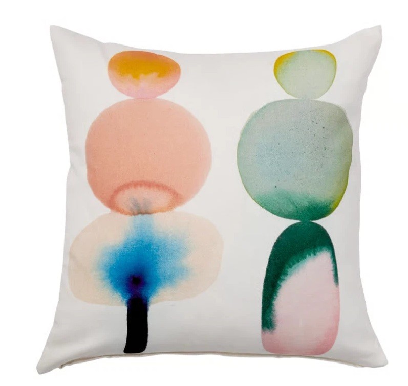 IKEA PS 2026 Cushion cover, white/multicolor, 20x20 - NEW - 606.174.91