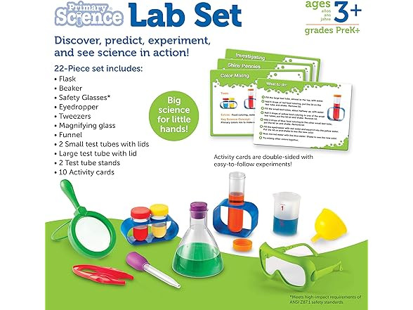 Learning Resources Primary Science Lab Activity Set STEM Experiments
