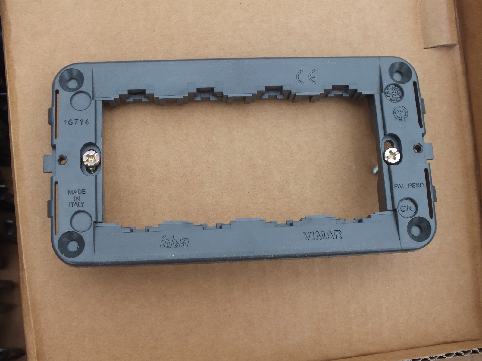 Vimar Idea 16714 Support Frame 4M Gray Free Shipping