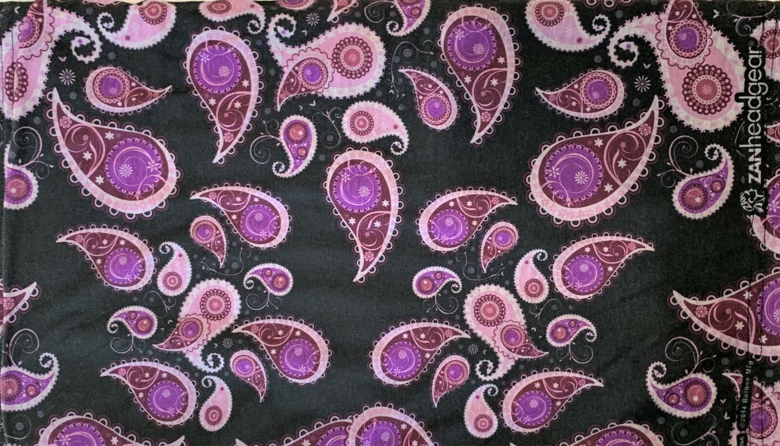Zan Headgear Motley Tube Fleece Lined Pink Paisley Balaclava Neck Warmer ski