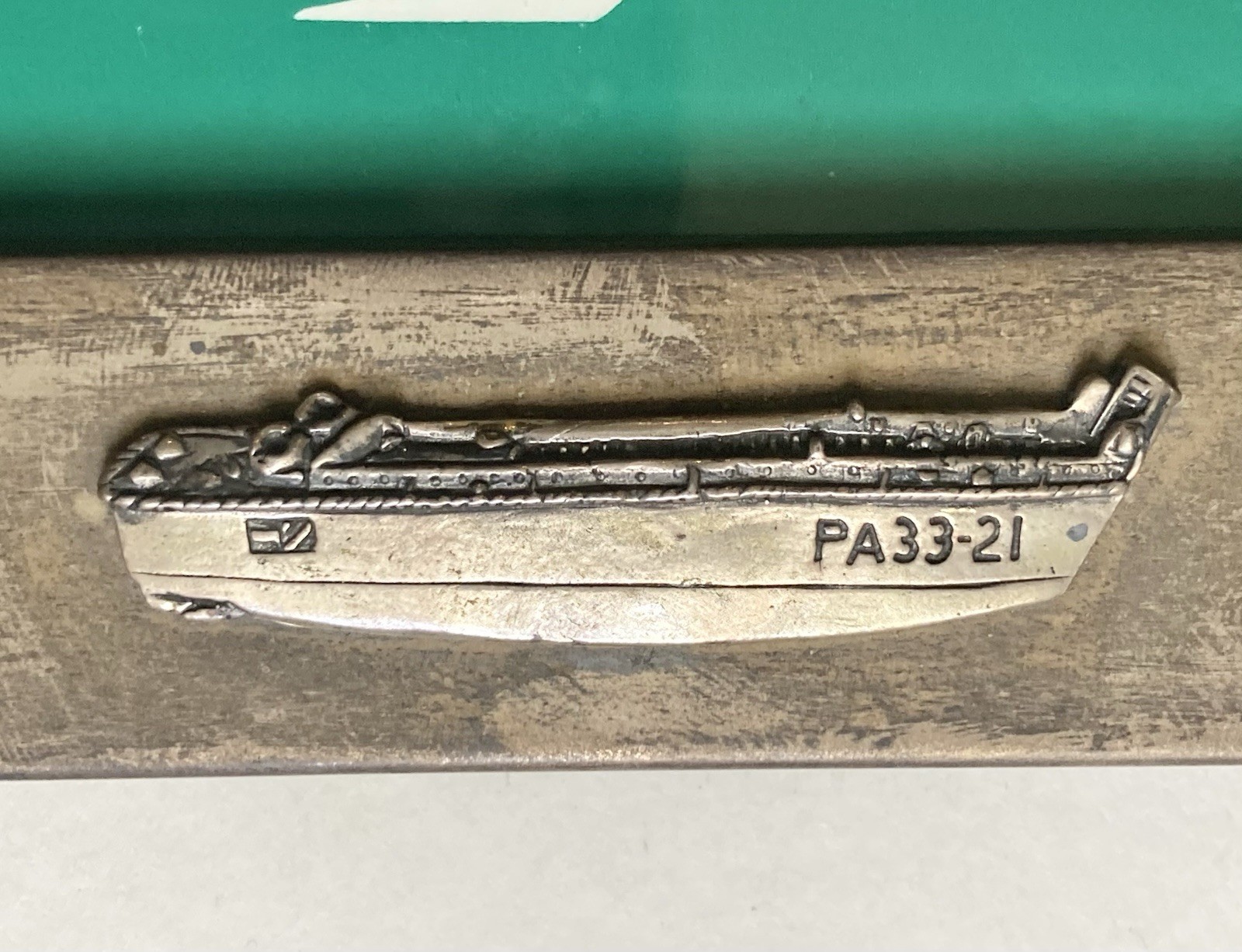 D-Day LCVP Higgins Boat PA33-21 Sterling Silver WWII Museum Named Presentation