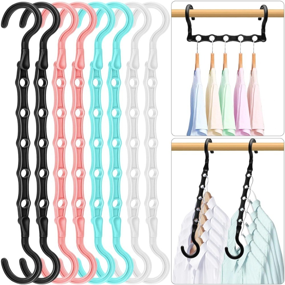 Magic Space Saving Hanger for 40 Heavy Clothes 360 Degree Swivel Hook Cascading