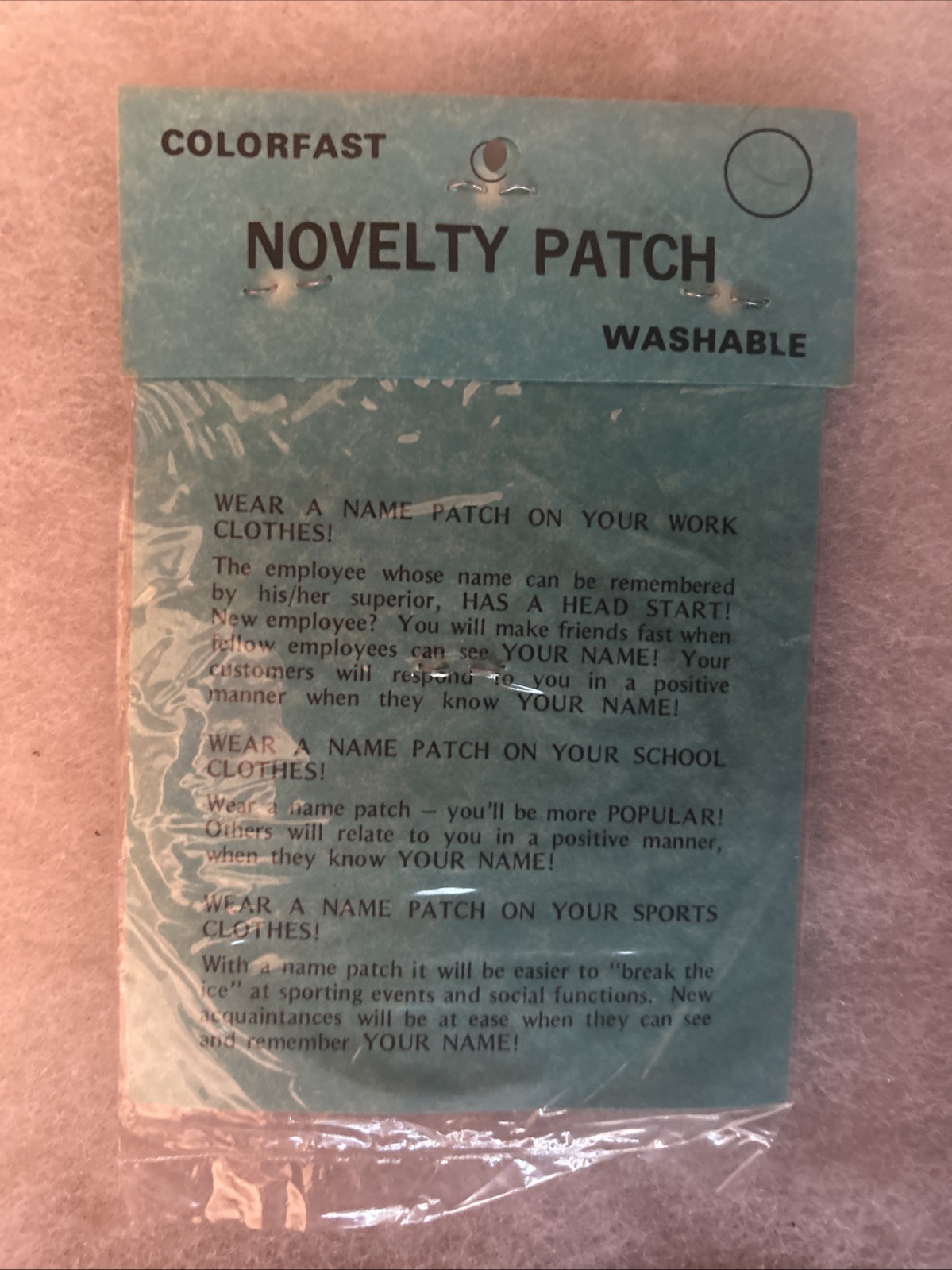 Novelty Patch Is Nixon Really A Peking Tom patch 3” in original packaging