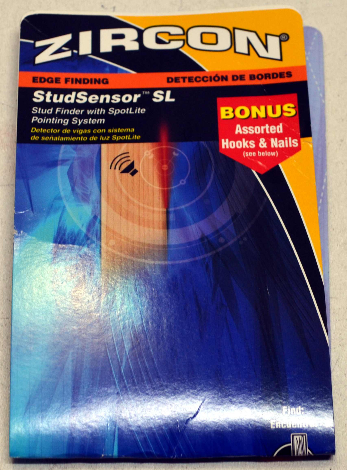 Zircon StudSensor SL - Stud Finder with SpotLite Pointing System - Edge Finding