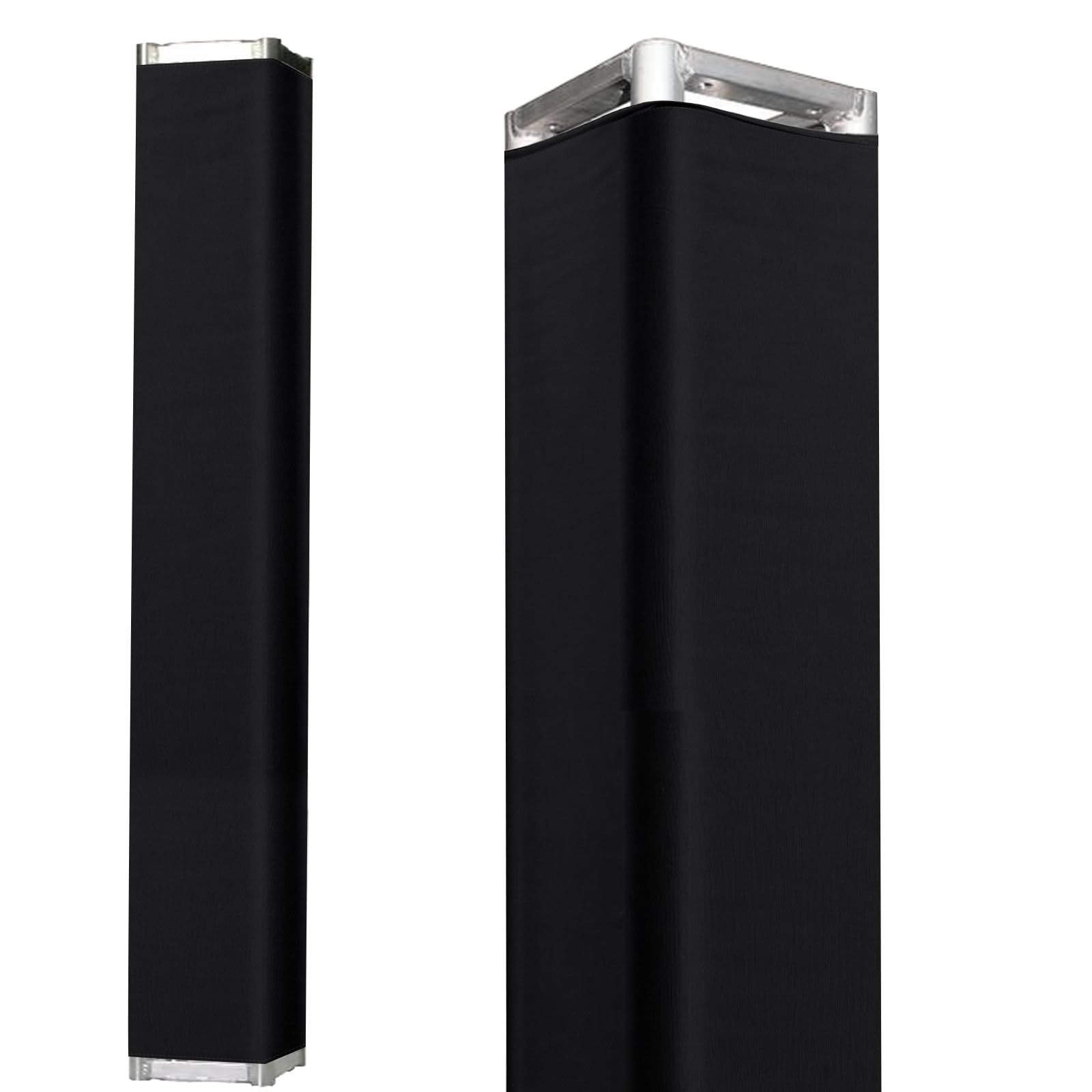 2PCS Thick Black Truss Cover - High Elasticity Scrim Sleeve for 6.56 Ft X 12 in