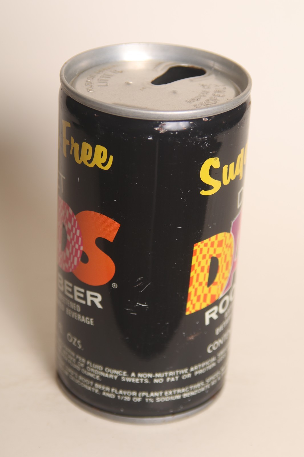 Diet Dads Root Beer soda can - 12oz