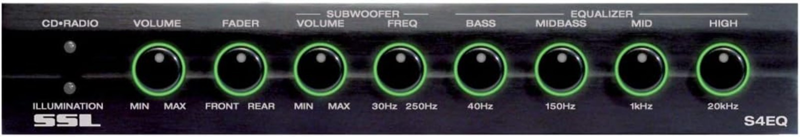 Compact 4 Band Pre-Amp Equalizer with Advanced Controls for Upgraded Car Audio