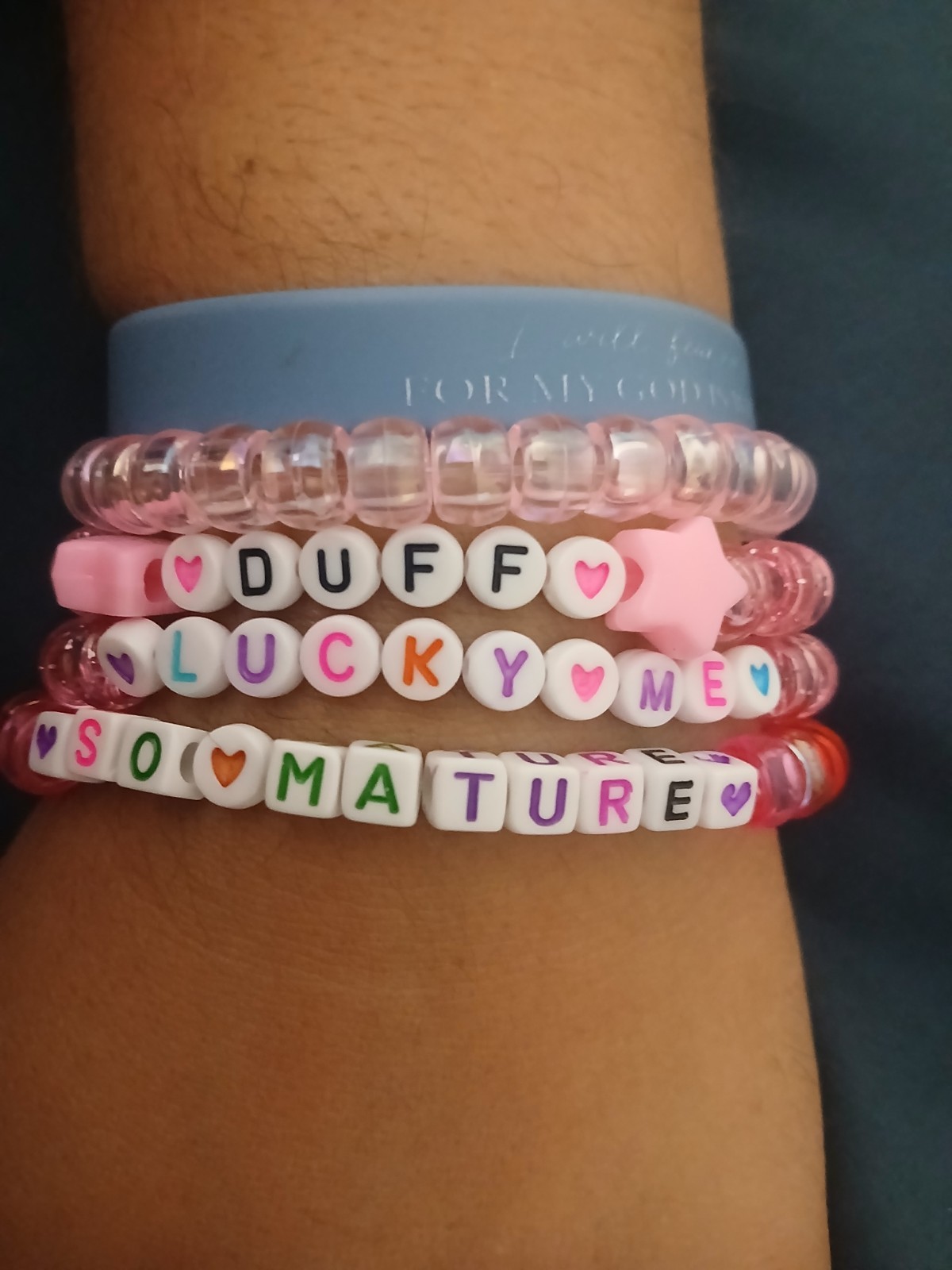 Hilary duff 4ct bead bracelets ✨️