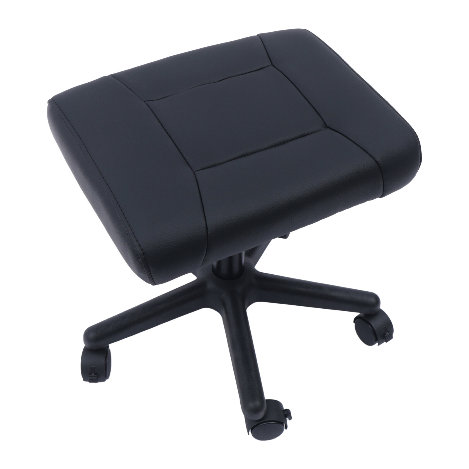 Office Foot Stool with Wheels, Height Adjustable Rolling Leg Rest Adjustable New