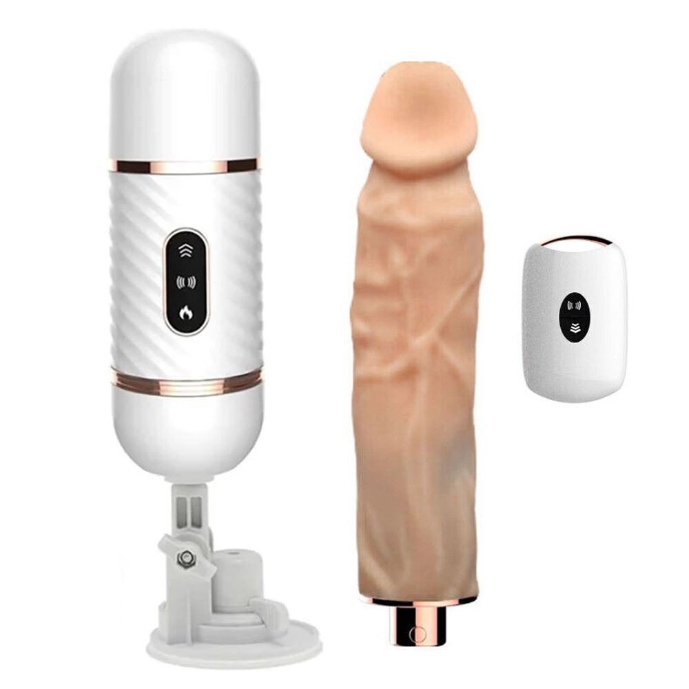 Cyclone Fire Thrusting Sex Machine w/ Heating, 7 Mode (Detachable Suction Cup)