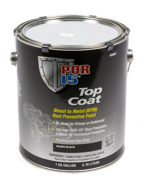 Por-15 45801 (Top Coat Gloss Black 1 Gallon)