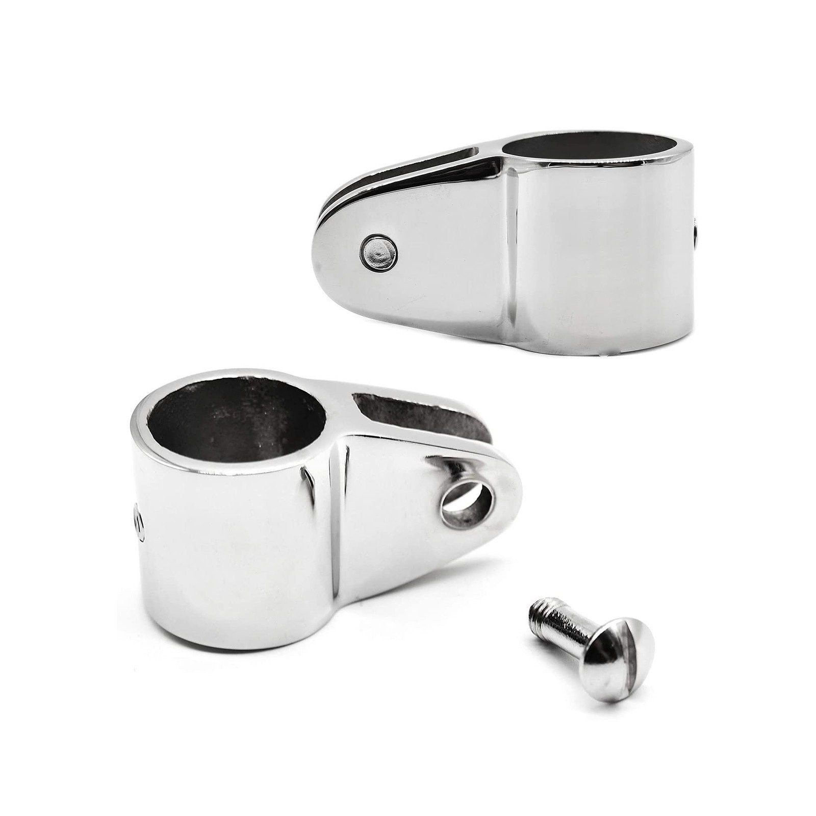 MARINE CITY 2 Pcs Bimini Top Jaw Slide Stainless Steel Fits 7/8" Round Tube Boat