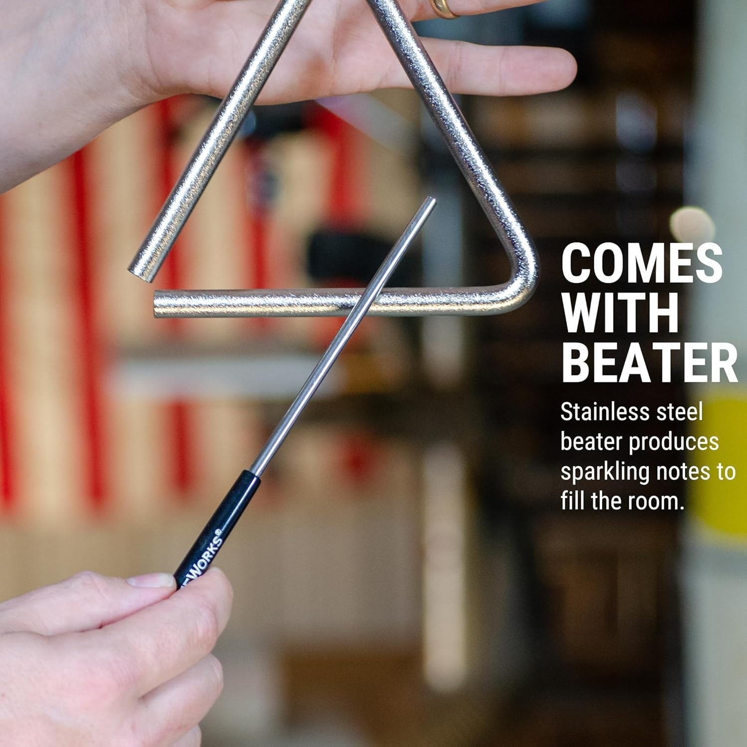 Professional 6" Triangle Percussion Instrument Set