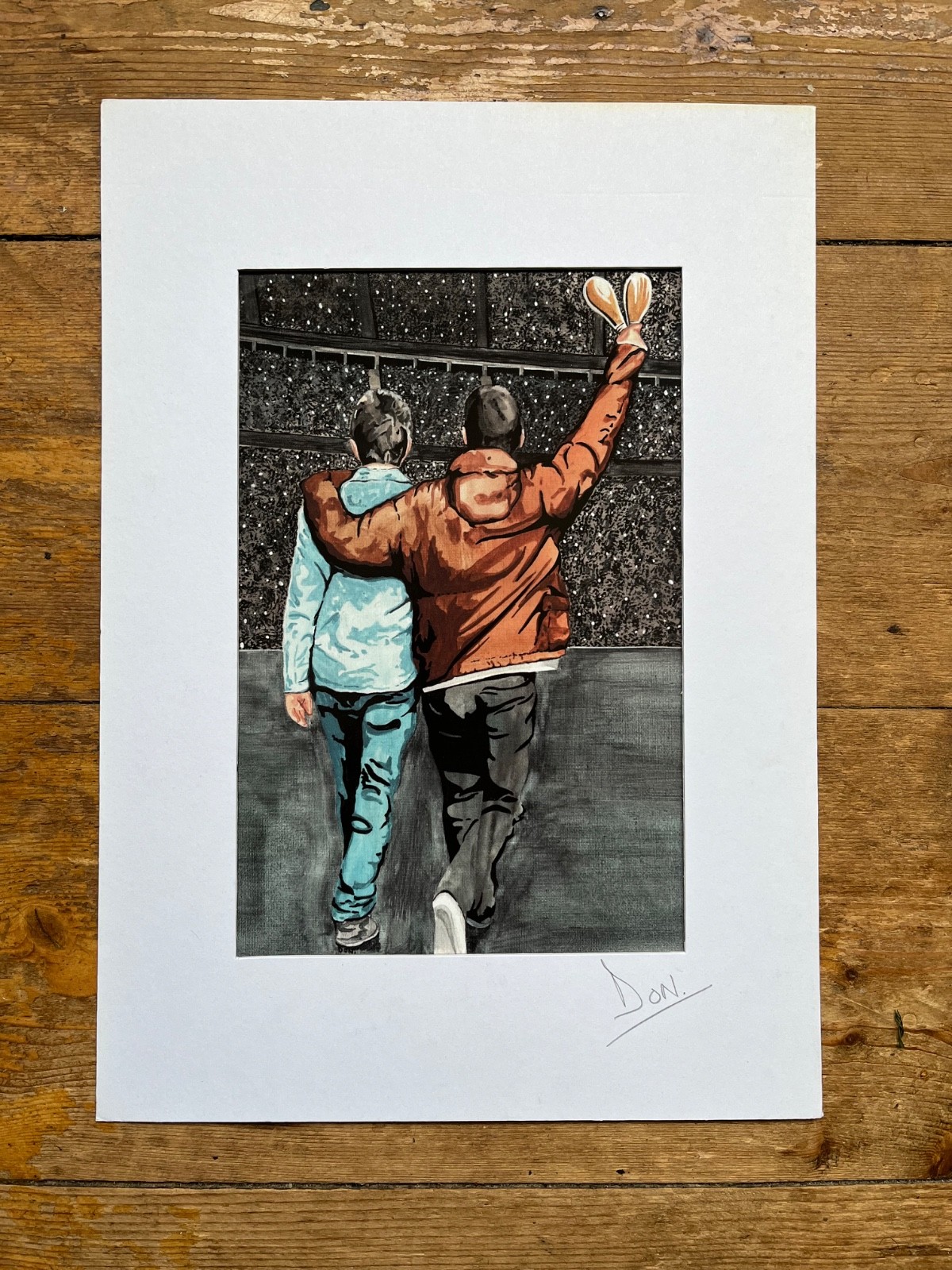 OASIS - THE RETURN - Original Artwork Print set in a A4 Border