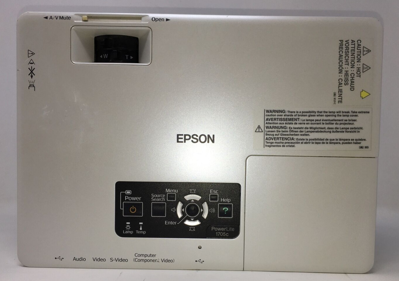Epson - EMP-1705 - XGA Projector W/remote MW0B2