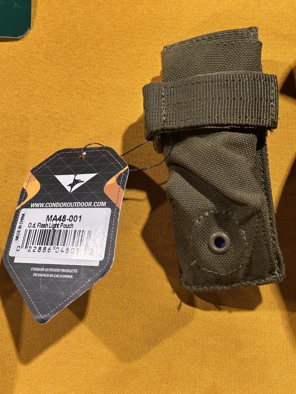 Condor MA48-001 Tactical Flashlight MOLLE Pouch Torch Adjustable Case Olive Drab