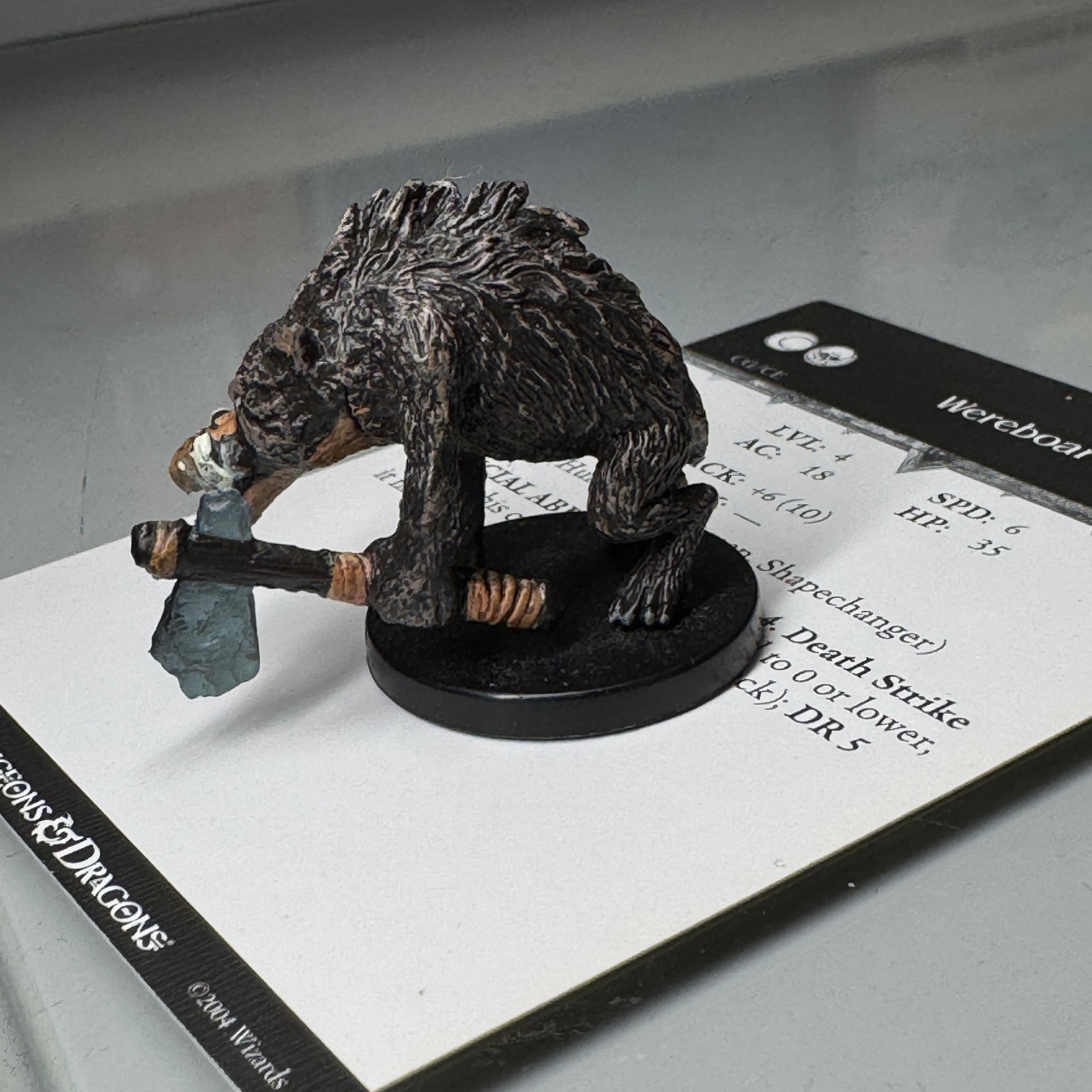 Dungeons & Dragons D&D Miniatures Archfiends WEREBOAR #27
