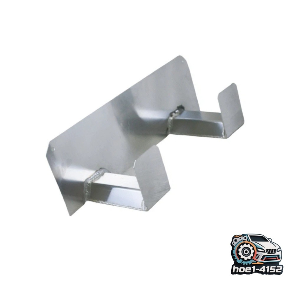 Single Dual Helmet Rack Hanger Aluminum For Enclosed Trailer Organizer Silver