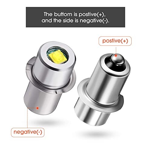 3Pcs LED Bulb 3W DC 4-12V Flashlight Bulbs Replacement Torch Flashlight Conversi