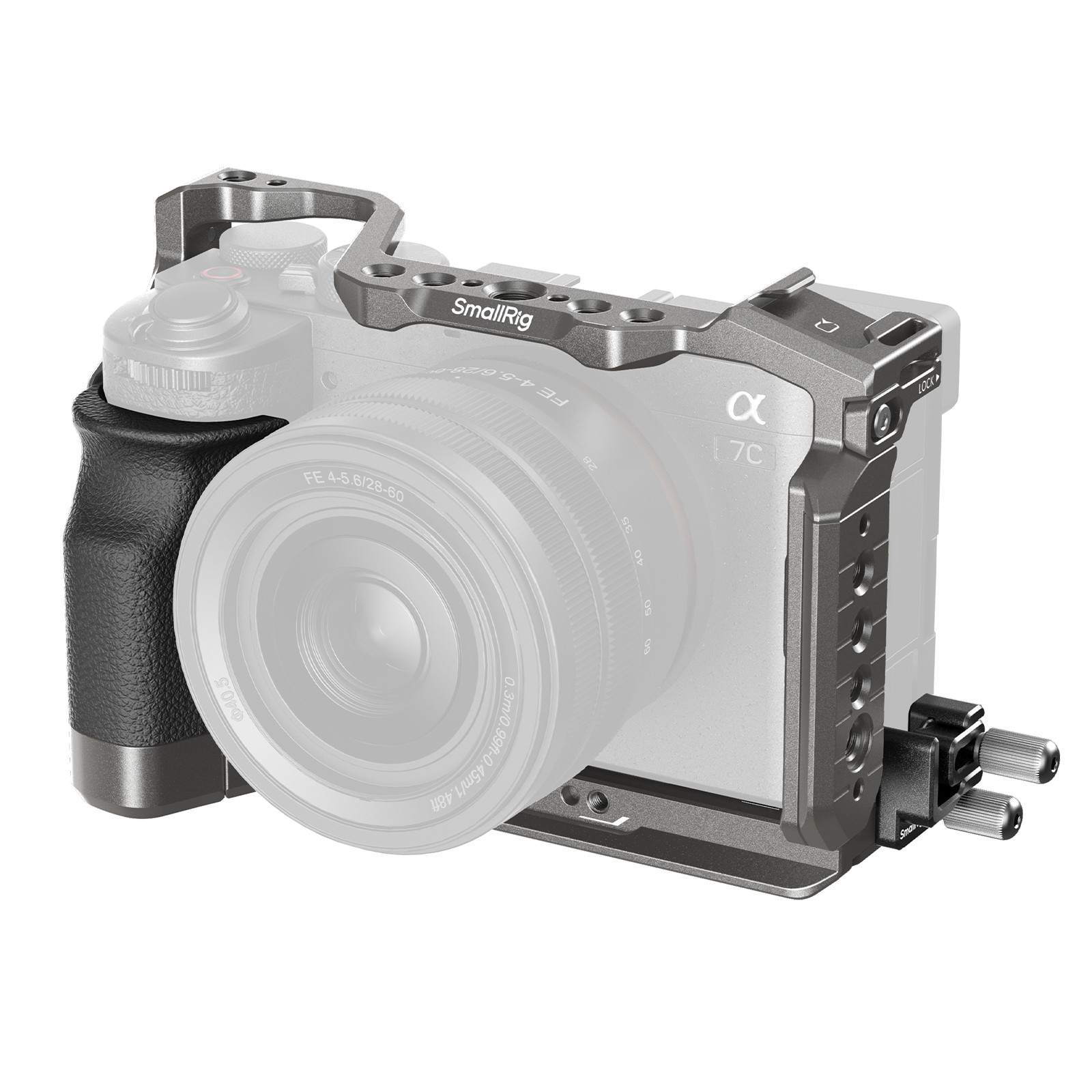 SmallRig HawkLock Quick Release Camera Cage Kit for Sony A7C II/ A7CR Camera