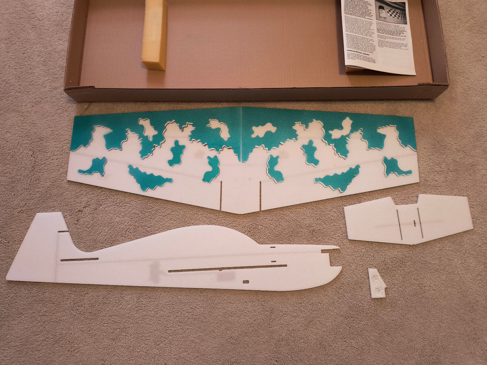 Fancy Foam Wing Span 37" Printed Includes Manual and Rods