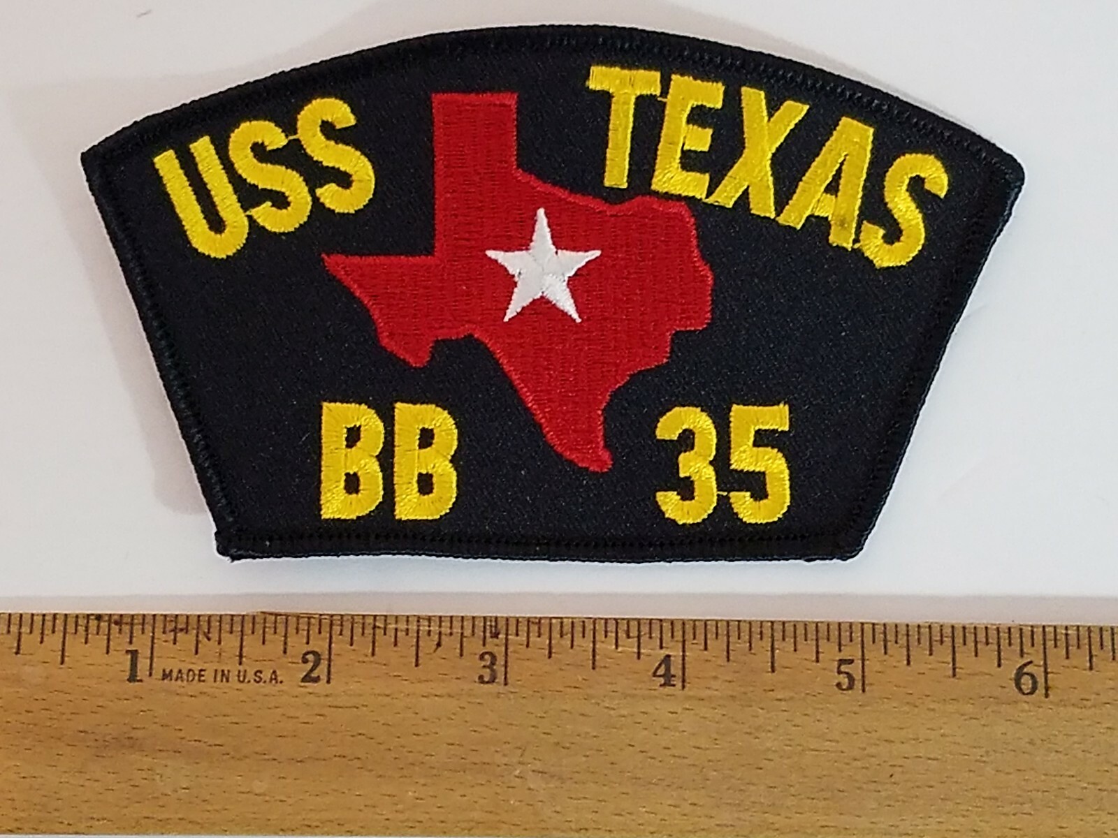 USS Texas BB-35 US Navy Ship Patch Battleship NEW Embroidered