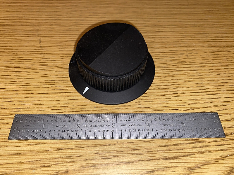 National Radio Knob 3" Diameter KMS22F3/8L - Quantity 1