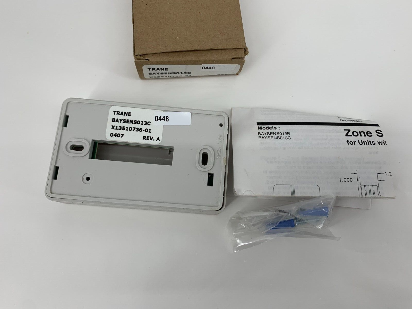 Trane X13510736-01 Zone Sensor For Unit With Timed Override Button