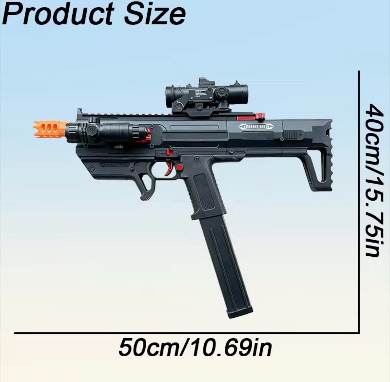 Professional-grade Airsoft gun, powerful output without lag, durable materials