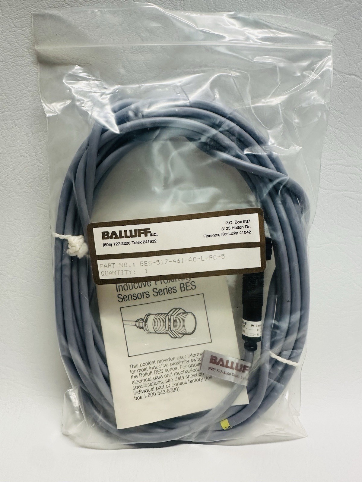 NEW Balluff BES-517-461-A0-L-PC-5 Proximity Switch BES517461AOLPC5