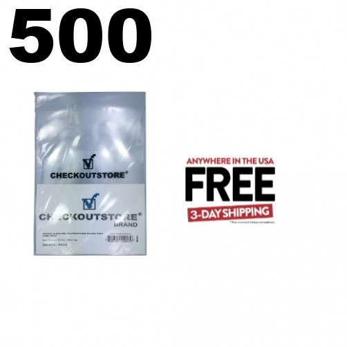 500 CheckOutStore Crystal Clear Golden Age Thick Comic Book Bags ** 1-3 DAY