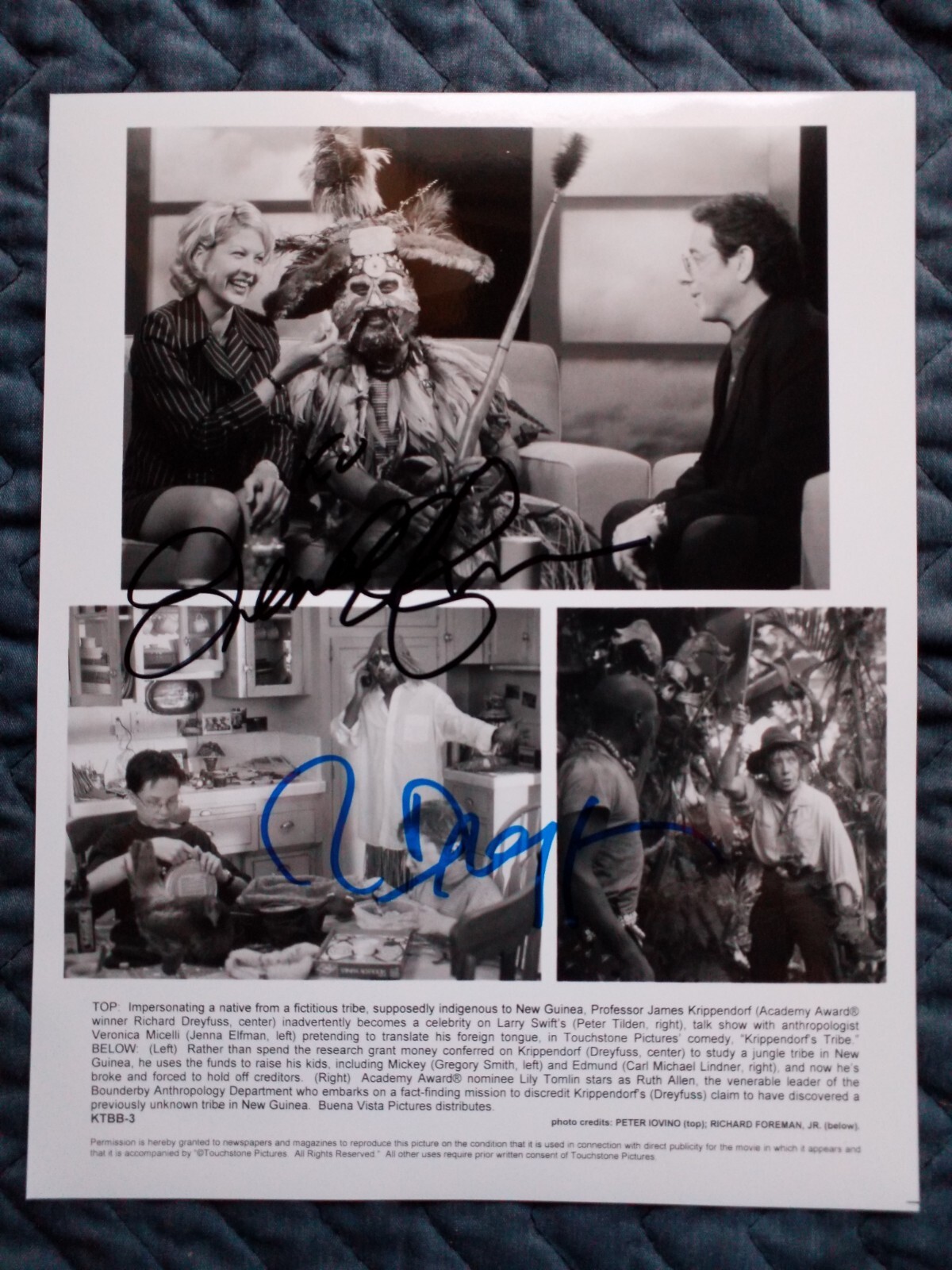 RICHARD DREYFUSS & JENNA ELFMAN Authentic Signed Autographed 8x10 Photo