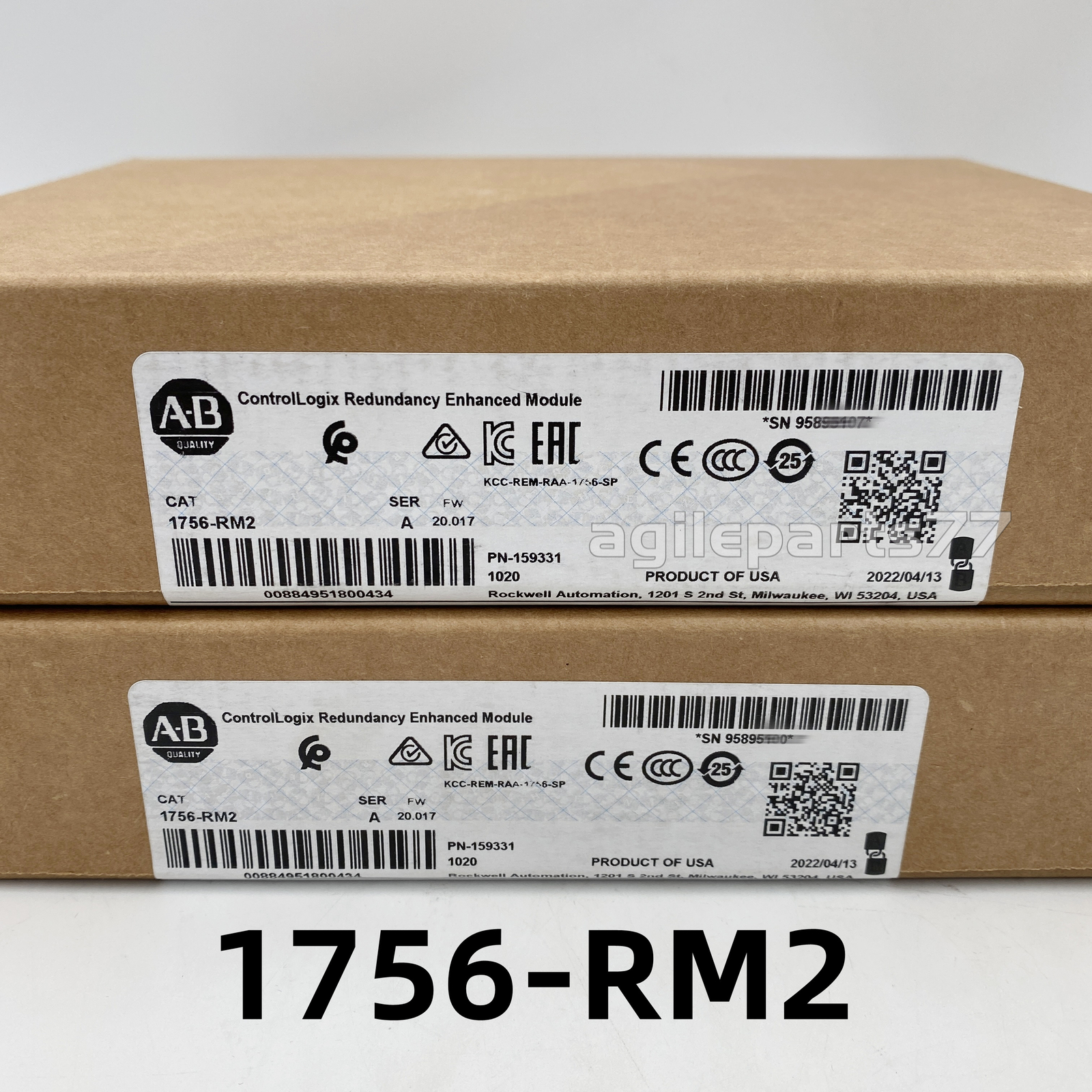 New Factory Sealed 1756-RM2 AB SER A ControlLogix Redundancy Enhanced Module US