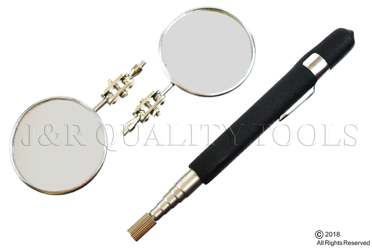 2pc 2-1/4" W/ Replaceable Inspection Mirror