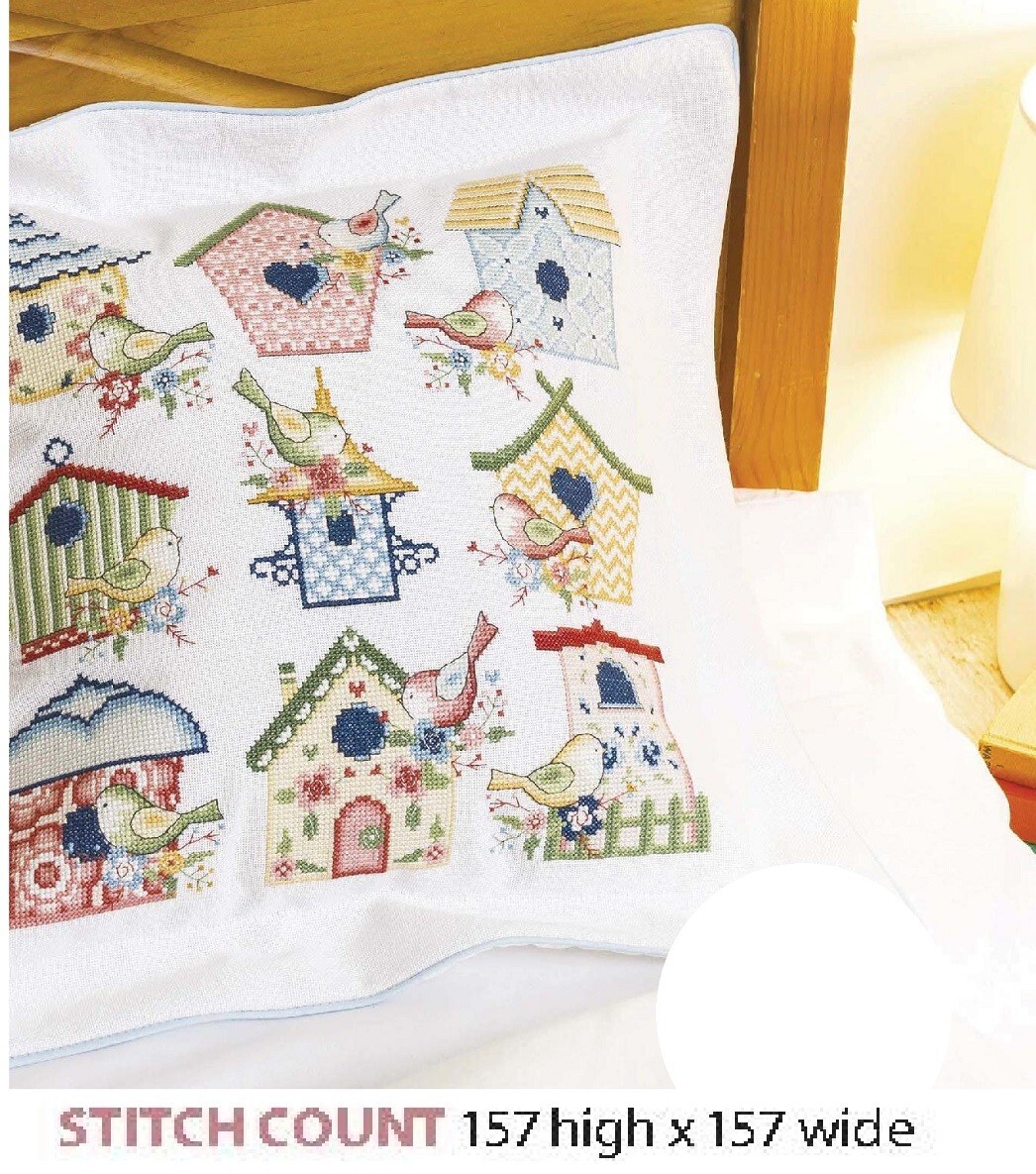 BIRDHOUSE FOR CUSHION CROSS STITCH PATTERN  ONLY   ALS - QA