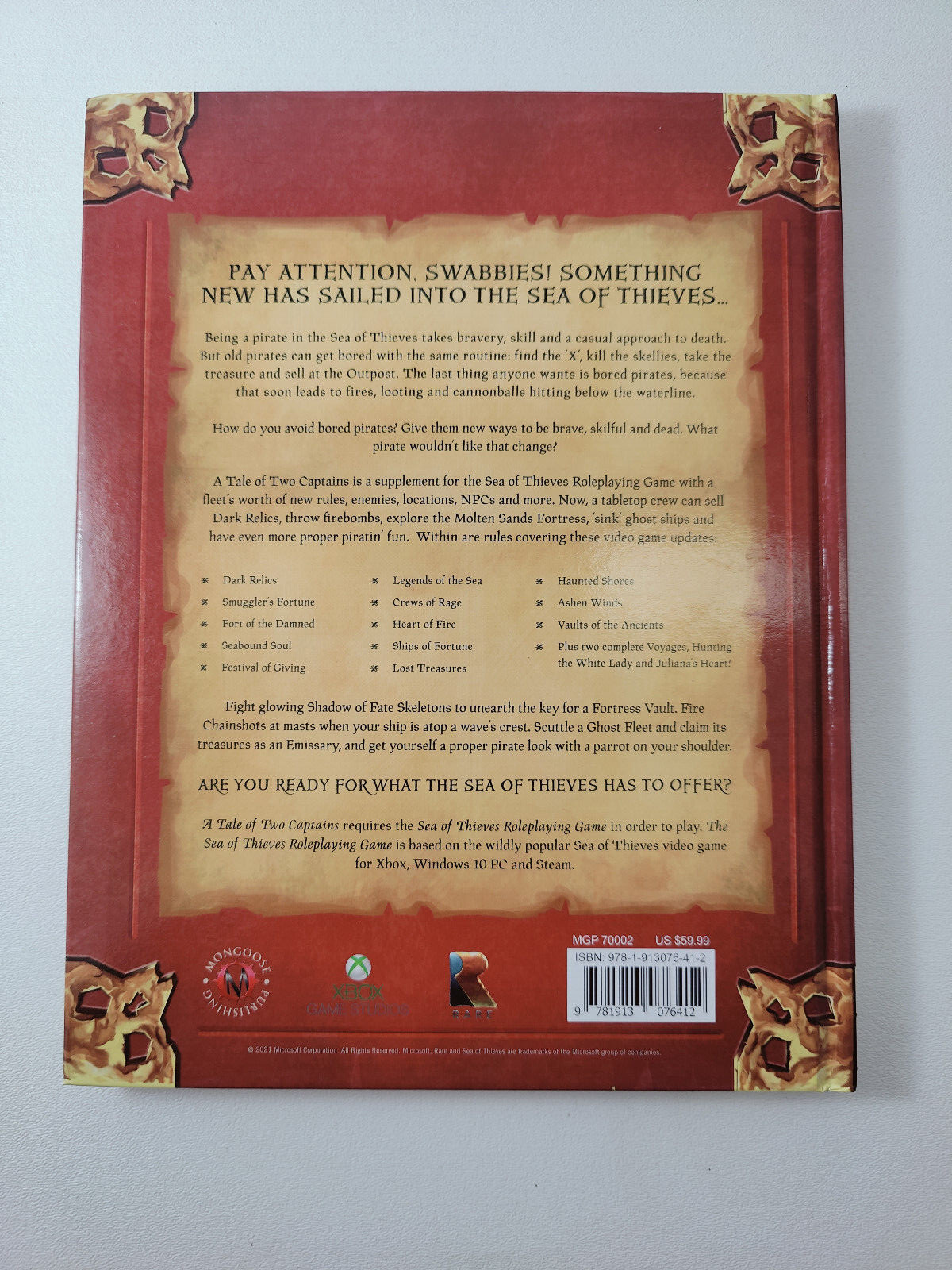 Sea of Thieves Role Playing Game & Tale of Two Captains Hardcover (Add on)