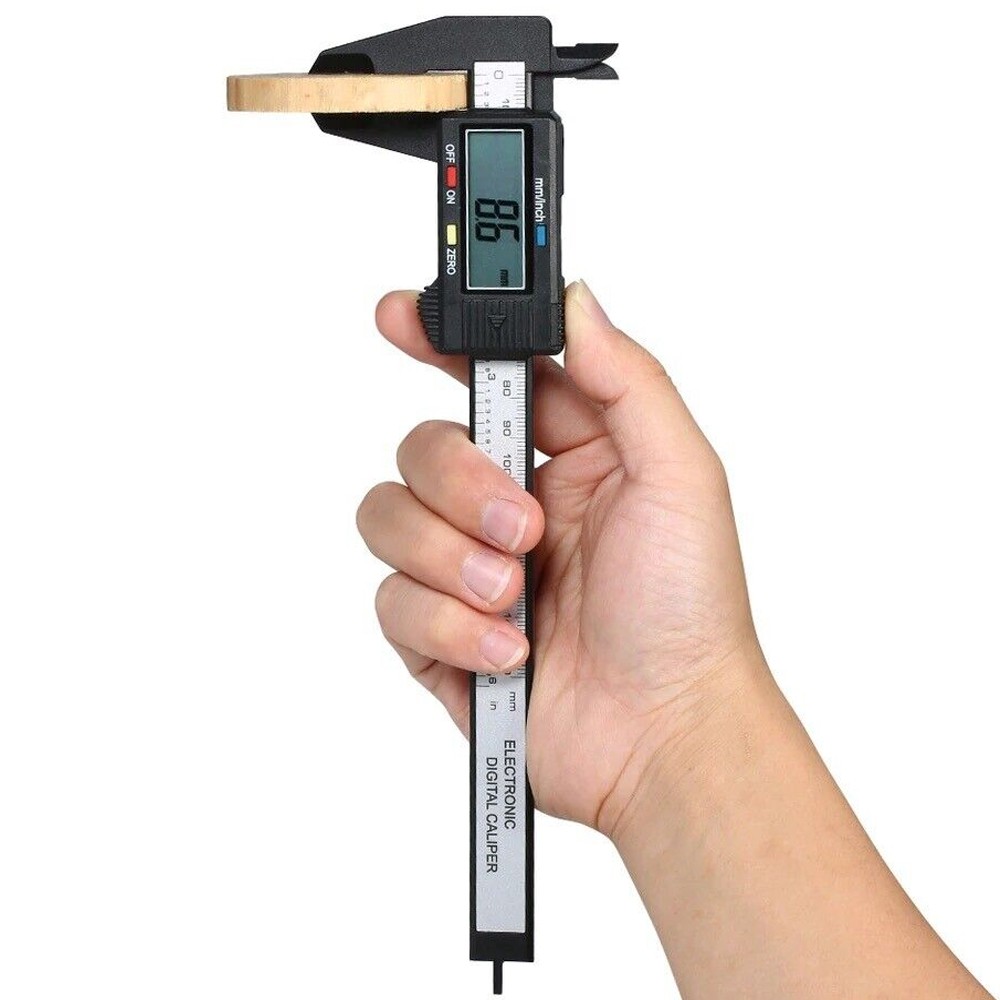 Plastic 150mm Digital Vernier Caliper Micrometer Measure Tool Gauge Ruler