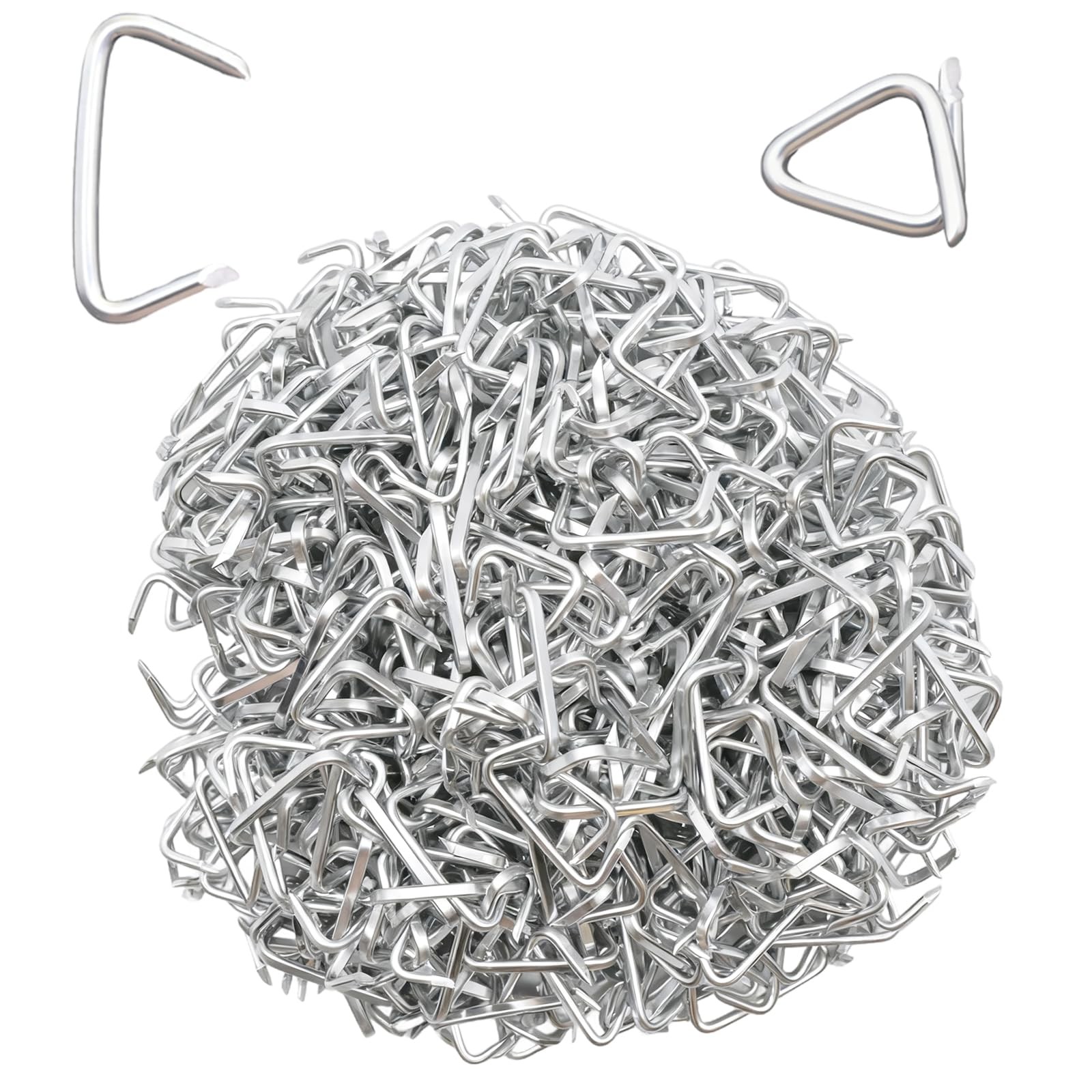 600 pcs 3/4" Galvanized Hog Rings for Auto Upholstery, Fencing, Pet Cages & D...