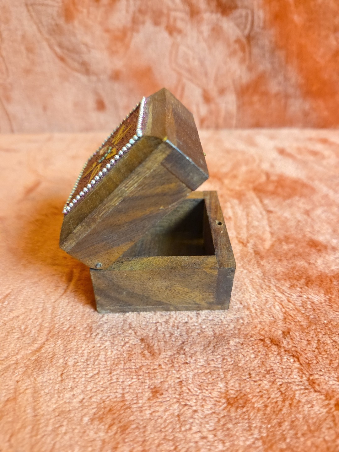 Adorable, Miniature Trinket Ring Box. Hand Made.