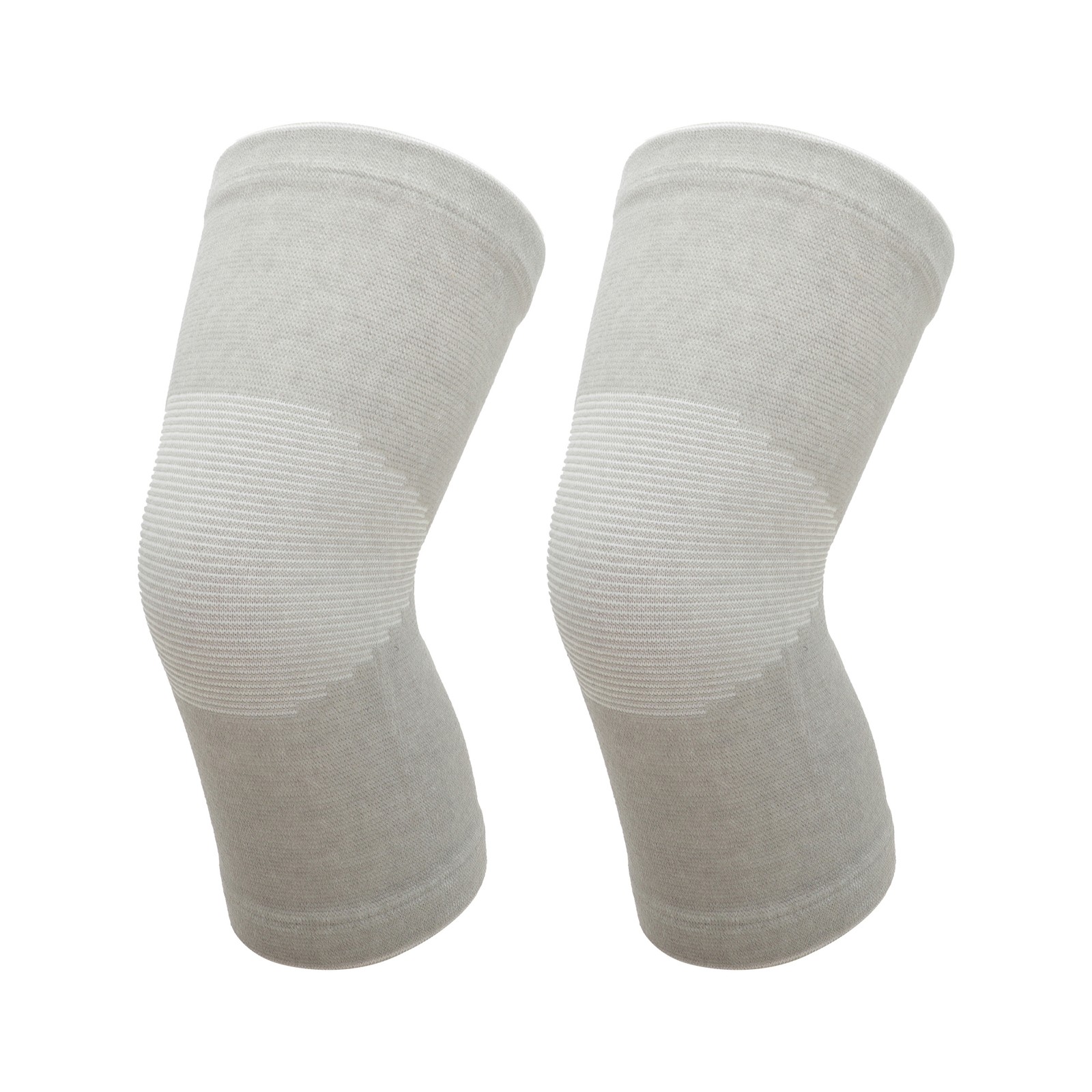 Plush Knee Pads Medium Size Gray 1 Pair