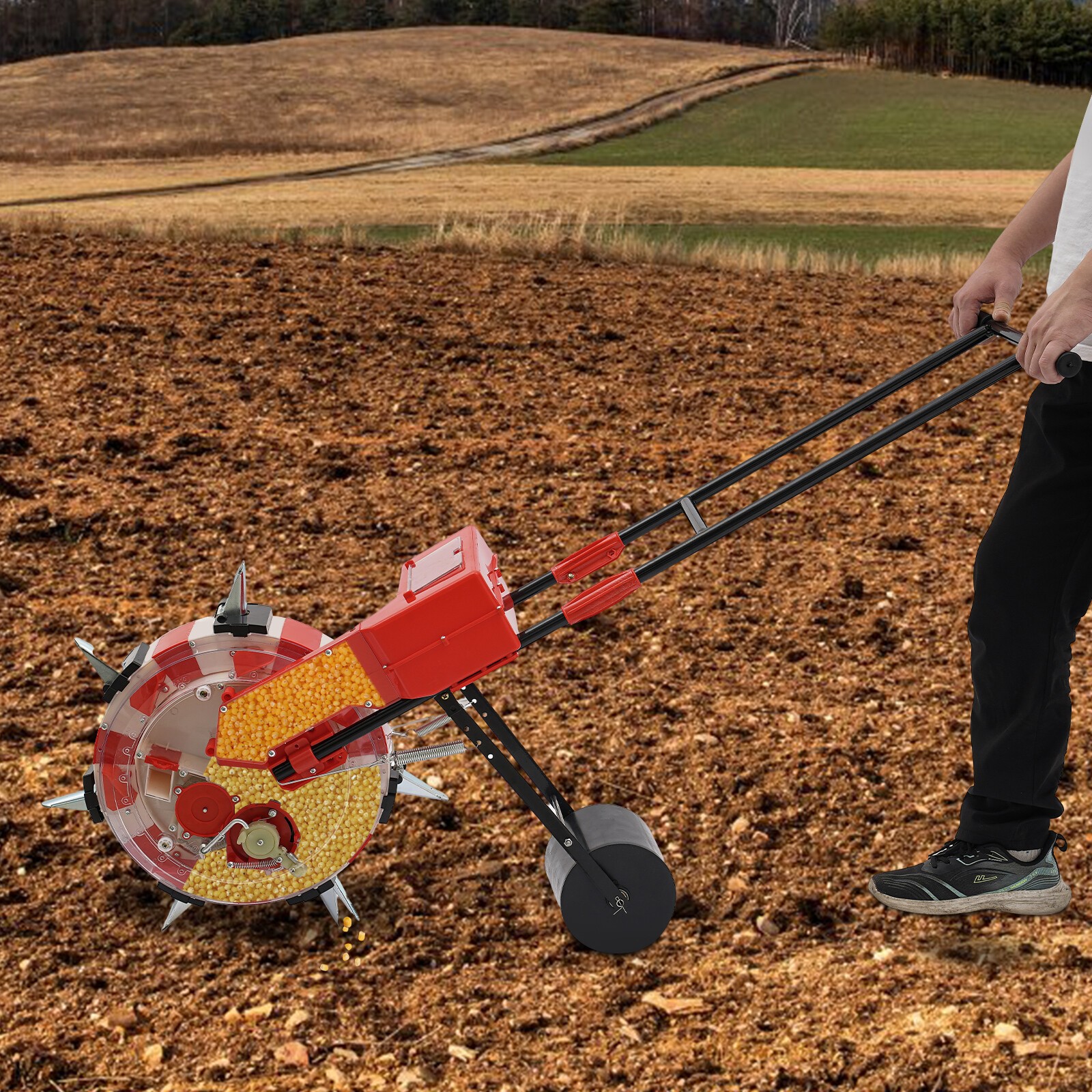 Garden Seeder, Manual Seeder, Seeder Planter, Hand-push Seeder