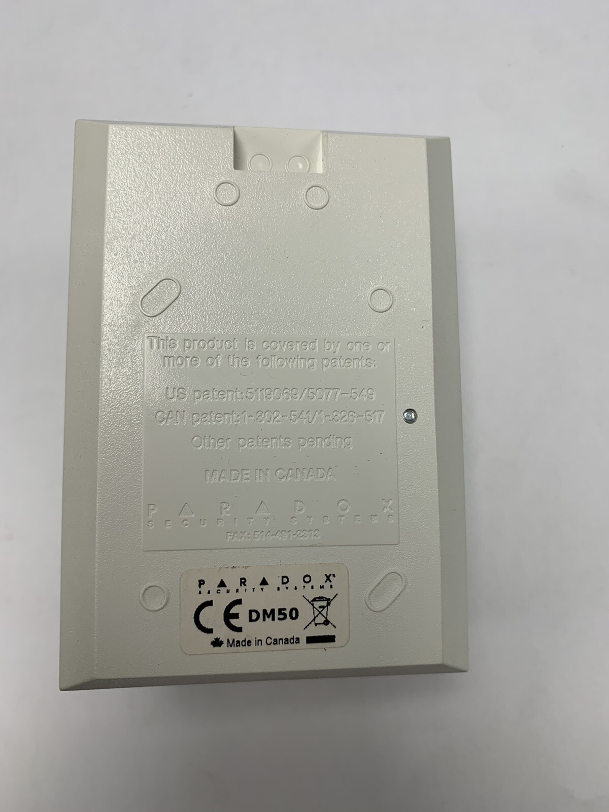 Paradox Security Alarm System-DM50 Dual Element Motion Detector Module
